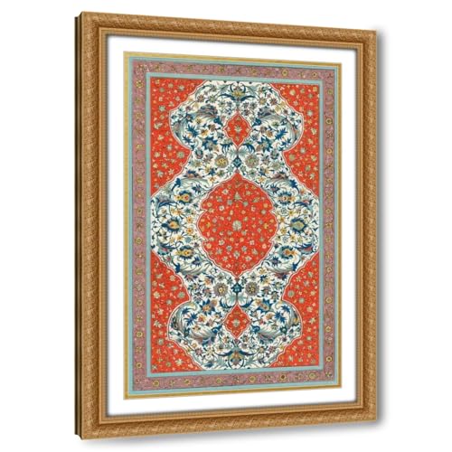 ArtDirect Non-Embellish Persiann Ornament II Custom Framed Art Print Giclee Print or Canvas Options with Various Sizes and Customization by Vision Studio
