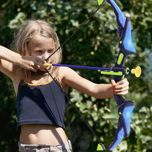 2 Pack Bow and Arrow Set for Kids, Light Up Archery Set with 14 Suction Cup Arrows, Archery Targets Outdoor Games for Kids...