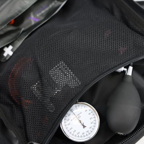 Lightning X Stocked Modular Trauma & Bleeding First Aid Responder Medical Backpack + Kit + Hydration Bladder - BLACK