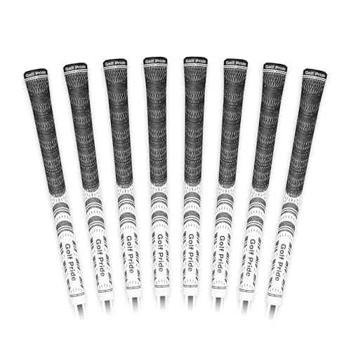 Golf Pride MCC Golf Club Grip - All-Weather Hybrid Grip - Brushed Cotton Cord & Pebbled Texture - Moisture-Wicking Technology - White