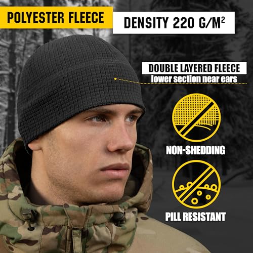 M-Tac Fleece Watch Cap - Army Military Tactical Beanie Hat Winter Skull Cap
