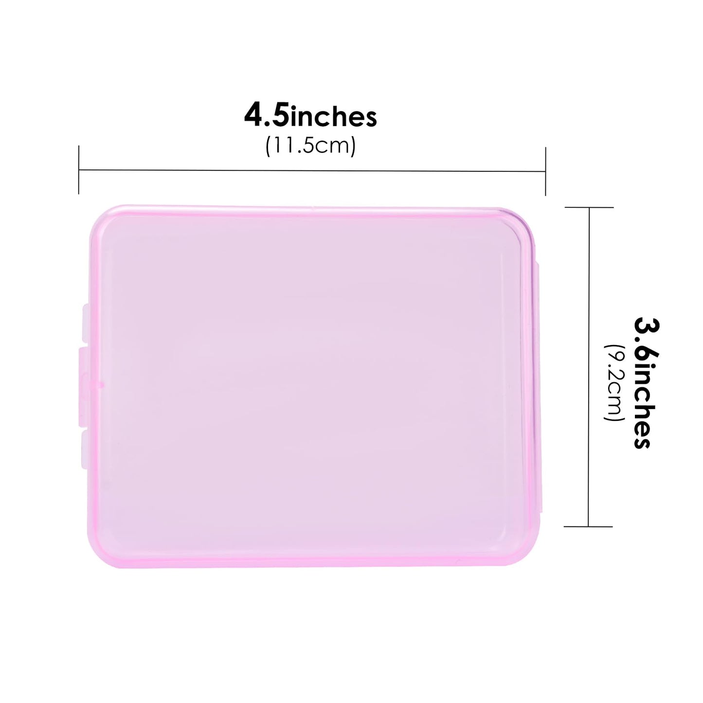 Adorila 6 Pack Travel Cotton Swab Qtip Holder, Portable Hair Tie Organizer with Lid, Flosser Dispenser, Lightweight Storage Orga