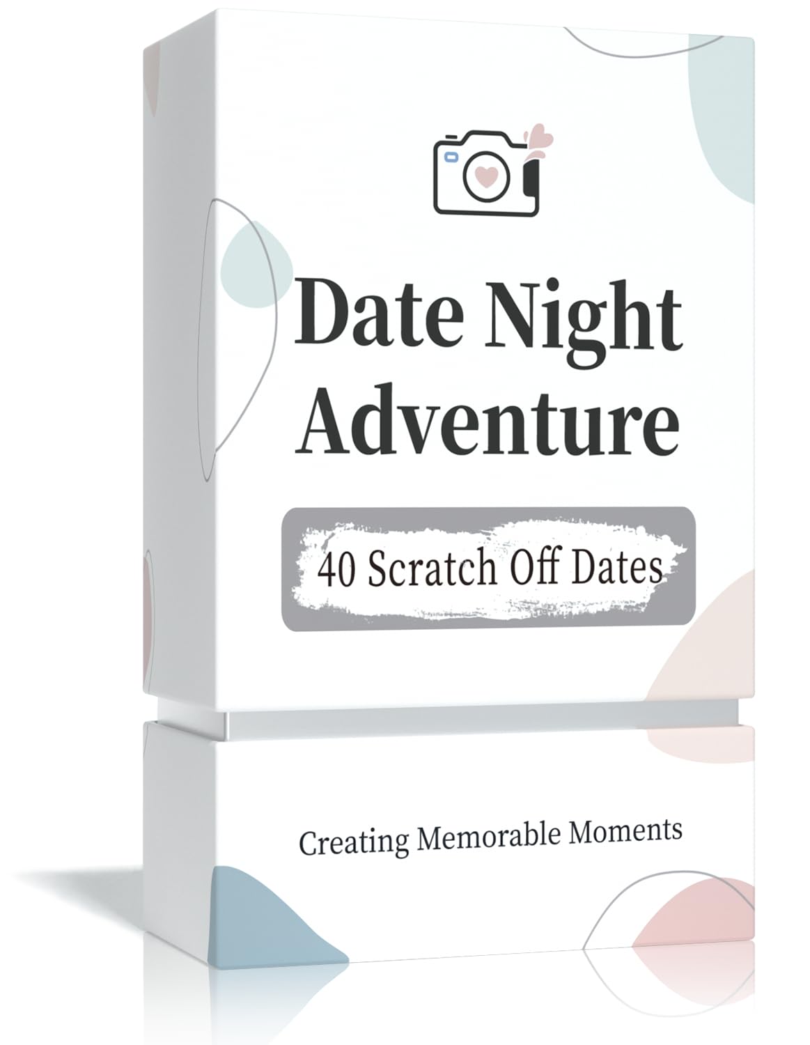 40 Date Ideas Card Games for Couples Date Night - Unique Date Deck Scratch Off Cards, Couples Gifts for Boyfriend Girlfriend, Romantic Wedding Anniversaries Newlywed Gifts for Him Husband Wife Bride
