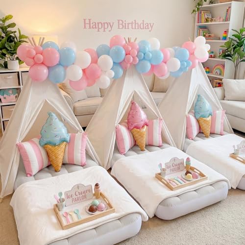 wilwolfer Kids Teepee Tent for Girls or Boys with Carry Case, Foldable Play Tent for Toddler Suit for Indoor and Outdoor P...