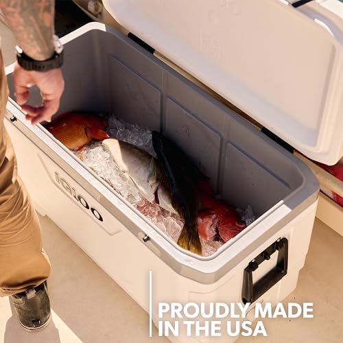 Igloo Marine Cooler | Insulated Hard Shell Ice Chest |Great for Fishing, Camping, Boating, & More
