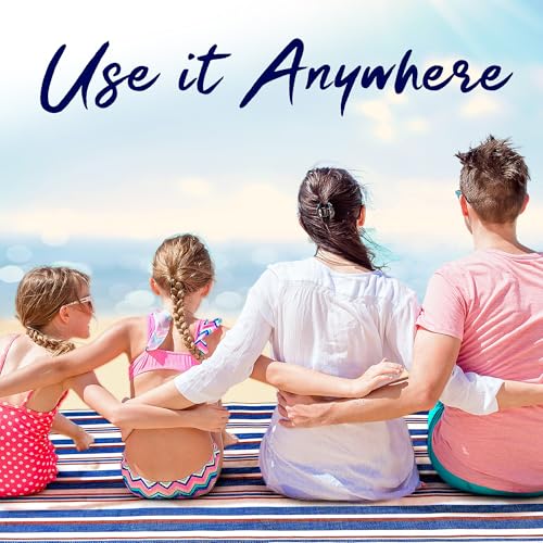 scuddles 60" x 80" Extra Large Outdoor Picnic Blanket – Waterproof, Foldable Travel Mat for Beach, Camping, Grass, Lawn, P...