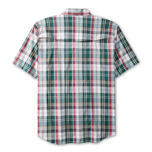 Field & Stream Men's Line Burner Short Sleeve Fishing Shirt, Sunkissed Plaid