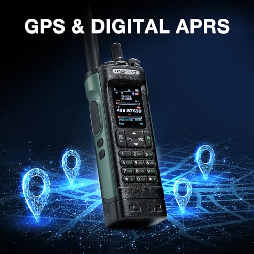 BAOFENG DM-32UV 10W DMR Radio with GPS & Digital APRS, Tier II Dual Band Ham Handheld Radio with UHF VHF Aviation FM Recei...