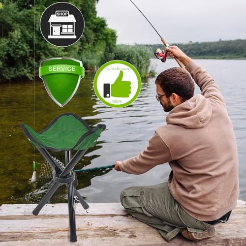 Travel Folding Camping Stool, (Sol·d by→Cenbee) Use Height 14" and Max Weight 300 lbs Outdoor Portable Party Chair Fishing...