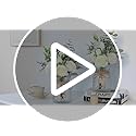 Faux Flowers with Vase,Artificial Silk Roses in Vase, Fake Plant Eucalyptus Flower Arrangement for Home Office Farmhouse B...