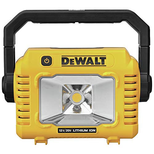 DEWALT 12V/20V MAX LED Work Light, Compact with 360 Degree Rotating Handle, 2000 Lumens of Brightness, Cordless, Bare Tool...