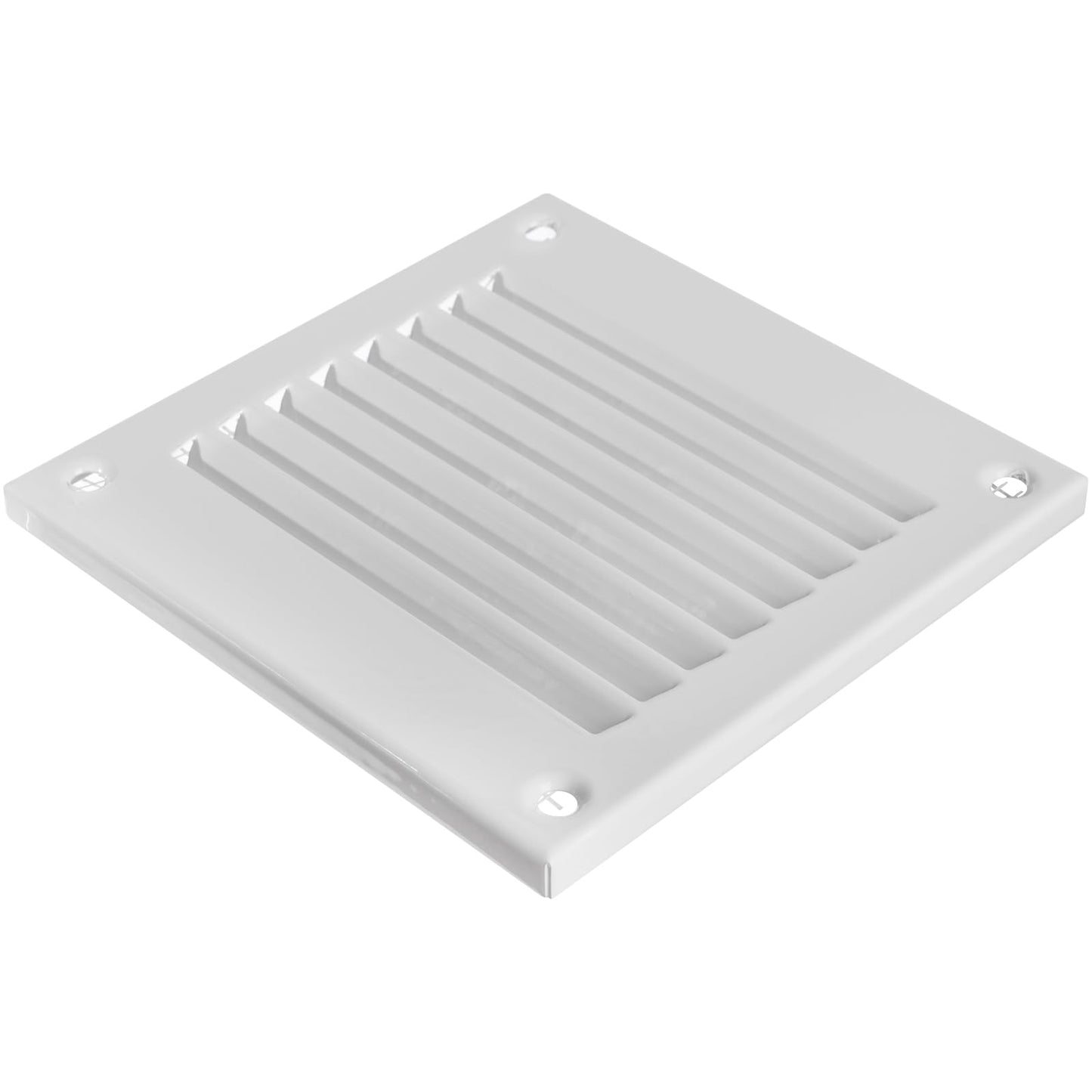 Vent Systems 4'' x 4'' Inch (Overall Dimensions) - White - Air Vent Cover Metal Air Return Grill with Built in Pest Guard Screen HVAC Vent Duct Cover for Home Improvement