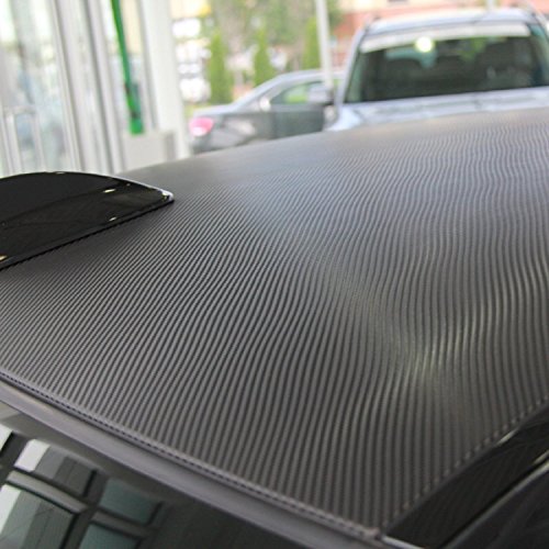 LZLRUN 3D Carbon Fiber Vinyl Wrap - Outdoor Rated for Automotive Use - 12 inches x 60 inches Contain Knife and Hand Tool (...