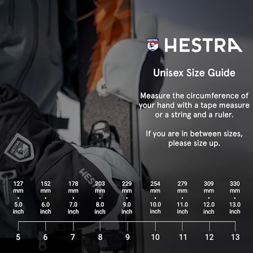 Hestra Moon Mitt, Heavily Insulated Long Cuff Mitten for Alpine Skiing, Snowboarding, Cross Country Ski & Snowshoeing