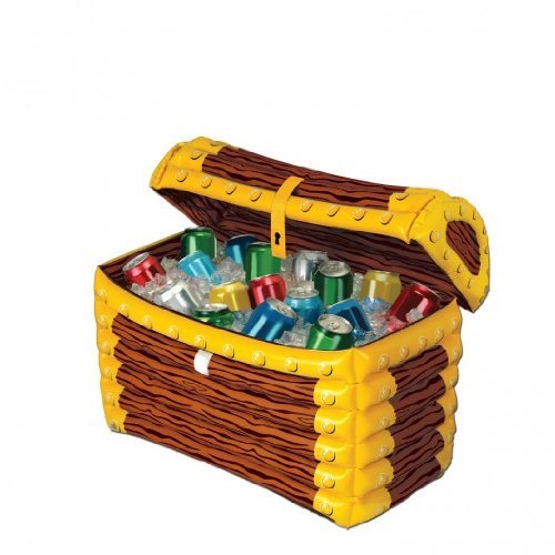 Beistle Inflatable Treasure Chest Cooler Party Accessory Pack of 2