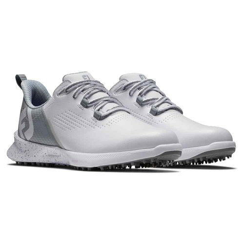 FootJoy Women's FJ Fuel Previous Season Style Golf Shoe, White/Grey/Lilac, 7