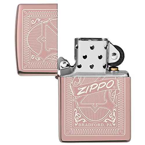 Zippo Reimagine Zippo Design Rose Gold Pocket Lighter