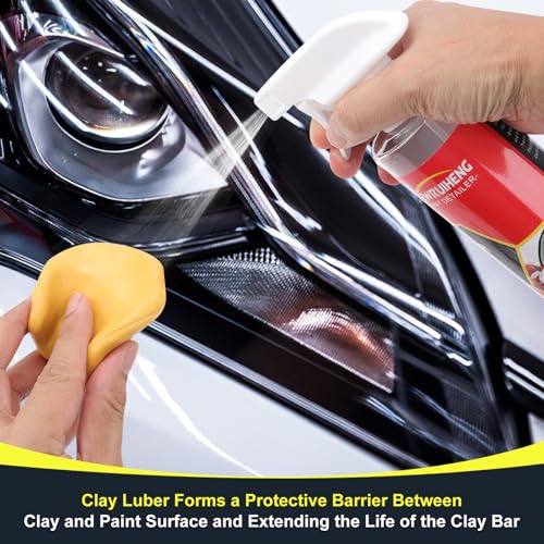 Newruiheng Car Clay Bars Auto Detailing and Clay Synthetic Lubricant Kit with 4 PCS Clay Bars, Clay bar Lubricant Tablets ...