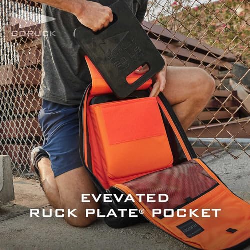 GORUCK Rucker 4.0 20L Black - Purpose Built Rucking Backpack, Military Weight Training Rucksack w/Ruck Plate Pocket and Ex...