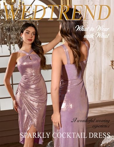Wedtrend Women's Bridesmaid Dresses, Floral Lace Chiffon Wedding Dress