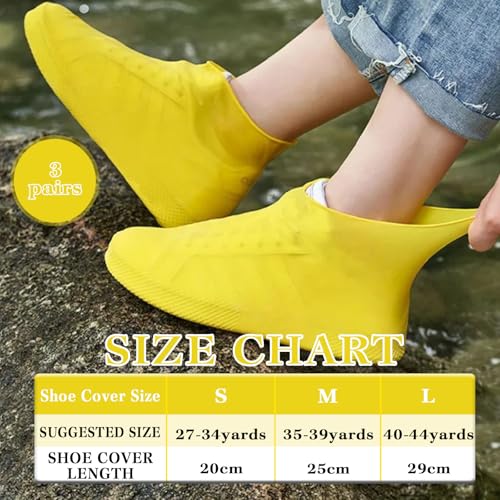 Waterproof Shoe Covers,Reusable Rain Boot Covers,Non-Slip Shoe Protector Overshoes Sand Control with Stretch Fit and Anti ...