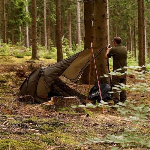 Onewind Ultralight One Person Tent, Single Person Fishing Tent with Rainfly Poles Easy Setup for 3 Season Camping Hiking B...