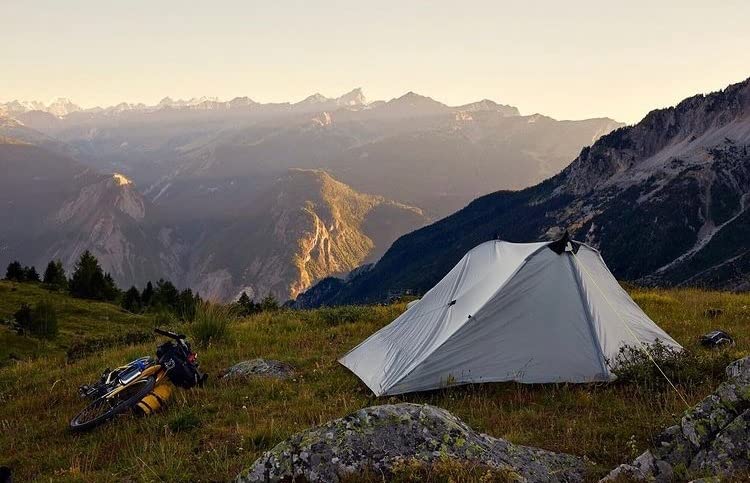 Six Moon Designs Lunar Duo Outfitter 2 Person Ultralight Backpacking Tent. 57 oz Gray. This Hiking or Backpacking Tent Pro...