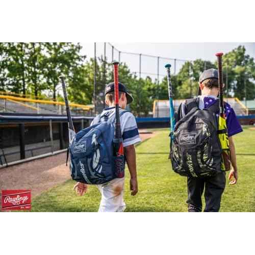 Rawlings | SAVAGE Backpack Equipment Bag | T-Ball/Youth Baseball & Softball | Multiple Styles