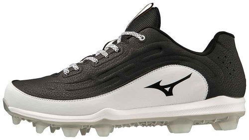 Mizuno Ambition 3 Low TPU Mens Molded Baseball Cleat | Black-White | US Mens 10