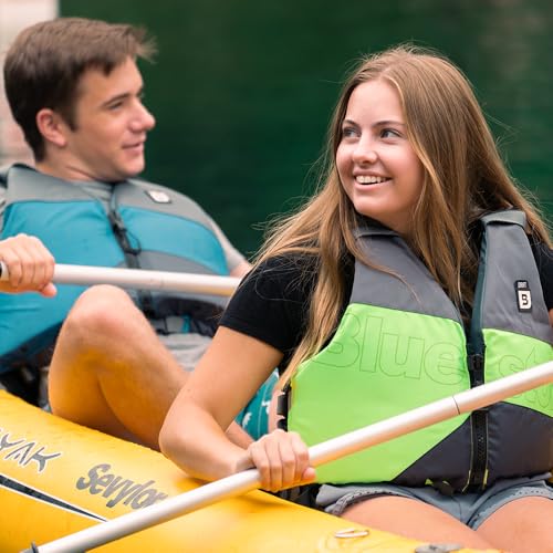 BLUESTORM Drift Kayak Life Jacket (PFD) | Fully Adjustable | Universal Sized | US Coast Guard Approved | for Kayaking, Pad...