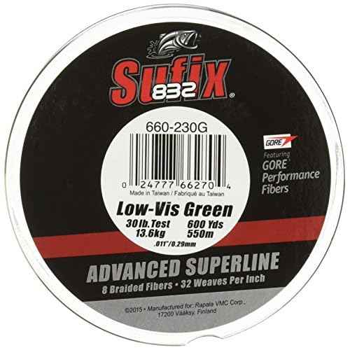 Sufix 832 Braid Line-600 Yards (Green, 10-Pound)