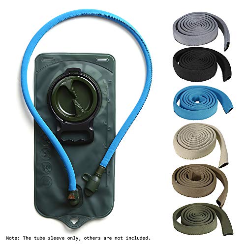 YOLOLAND Water Bladder Tube Cover Hydration Tube Sleeve Insulation Hose Cover Thermal Drink Tube Sleeve Cover, Black…
