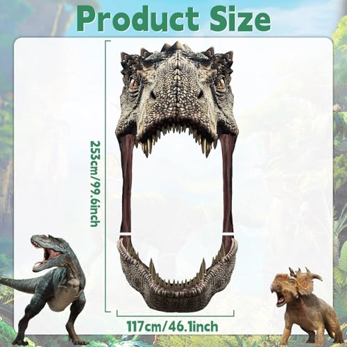 Dinosaur Birthday Party Porch Banner Backdrop Dino Themed Party Door Decoration Dinosaur Door Banner Hanging Supplies Dino...