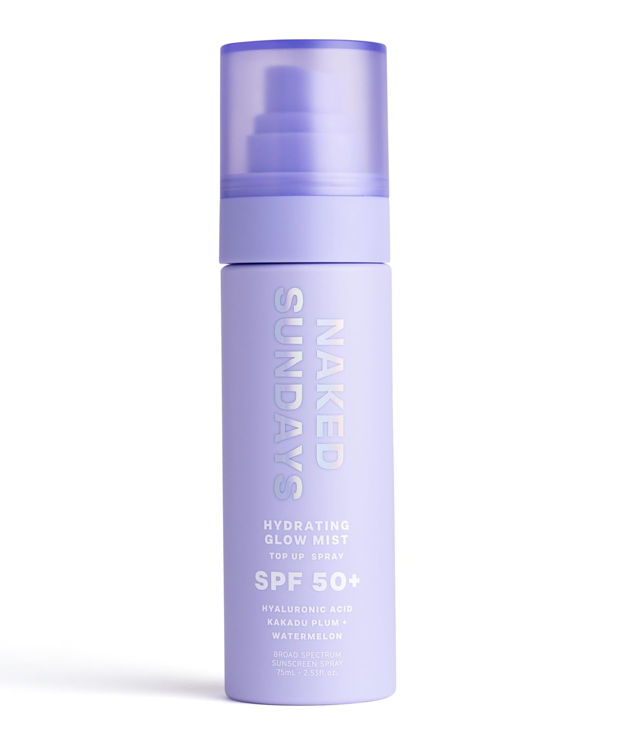 Naked Sundays SPF 50+ Hydrating Glow Face Mist, Daily Facial Setting Spray & Sunscreen for Healthy Skin, Lightweight & Non-Greas