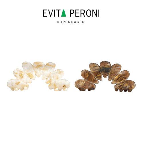 EVITA PERONI Hair Clip, Flower Hair Clips Large Hair Claw Clips for Thick Hair, Non Slip Strong Hold for Women Girls-Brown