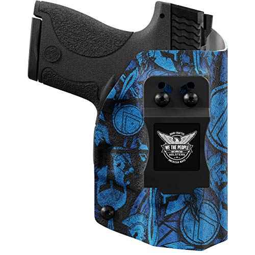 We The People Holsters - Blue Spartan Camo - Inside Waistband Concealed Carry - IWB Kydex Holster - Adjustable Ride/Cant/Retention