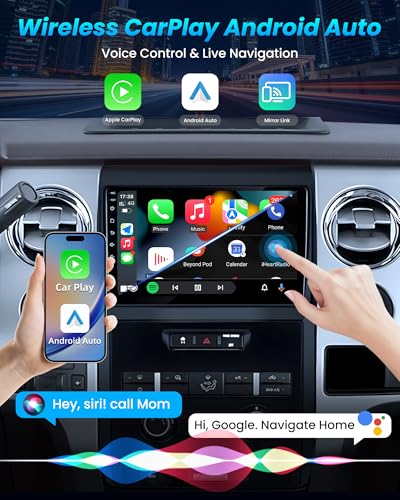 4G RAM 64G ROM Car Radio for Ford F150 2009-2014: Upgrade 9" 1280 * 800 HD Touchscreen Stereo - Wireless Carplay Android A...