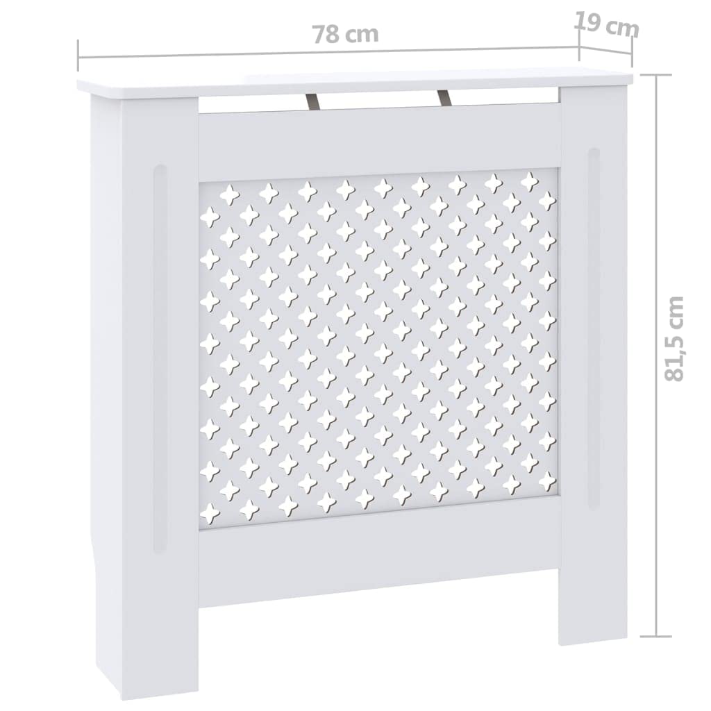 GOLINPEILO White Radiator Cover MDF Heating Radiator Cabinet Living Room Furniture Decor, 30.7" x 7.5" x 32.1", Mesh Design