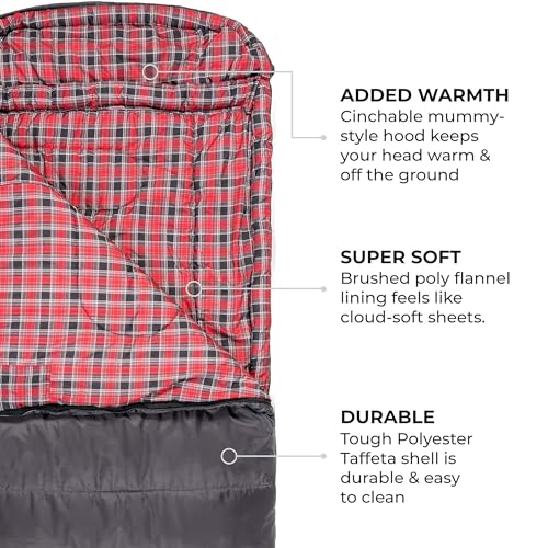 Teton Celsius XXL Sleeping Bag, Cold Weather Sleeping Bags for Adults and Kids, Camping Made Easy and Warm. Compression Sa...