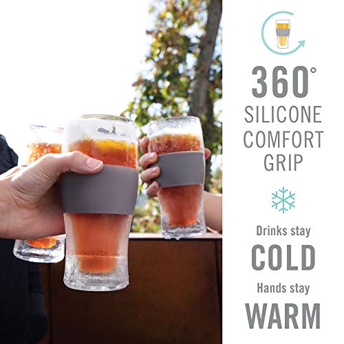 Host Freeze, Frozen Mugs, Freezable Pint Set, Beer Keep Your Drinks Cold, Double Walled Insulated Glasses, Tumbler for Ice...