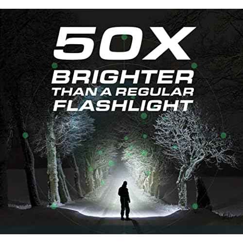 TacLight 3 Pk Tactical Flashlights High Lumens 40x Brighter than Regular Flash Light, SoS Strobe, Zoomable, Aircraft Grade Heavy Duty, Waterproof, Battery Powered, for Emergencies Power Outage Camping
