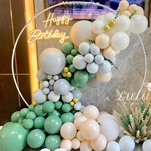 Latex Balloons, 100-Pack Different Sizes 18 12 10 5 Inch Party Balloon Garland Kit (Sage Green)