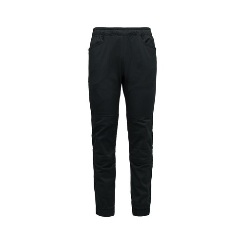 BLACK DIAMOND Men’s Notion Pants | Stretch Organic Cotton | Reinforced Knees | Comfortable Rock Climbing & Everyday Performance Pants | Black | Medium