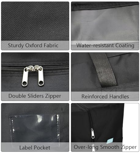 iwill CREATE PRO Pack of 2, 100L Large Size Ornament Festival Decoration Storage Bags, Good for Gift Wrapped Items, Moving...