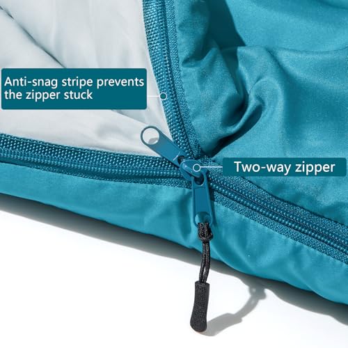 BISINNA Kids Sleeping Bag for Boys Girls with Pillow 3 Season Camping Sleeping Bag Portable for Children Hiking Backpackin...