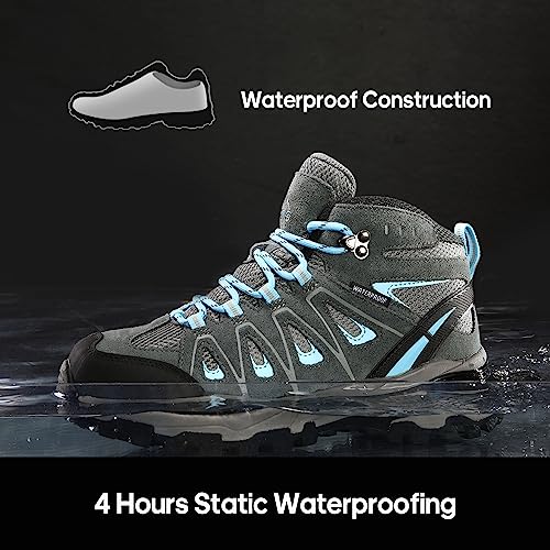 NORTIV 8 Women's Waterproof Hiking Boots Outdoor Trekking Camping Trail Hiking Boot Seeker