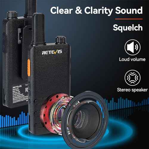 Retevis RT22P,New Version of RT22(2.0),Rechargeable Walkie Talkies for Adults,Compact FRS Two-Way Radios,VOX Handsfree,1620mAh Large Battery,USB C Charger,2 Way Radio for Small Store Hotel(4 Pack)