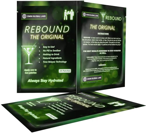 REBOUND Classic Patch - Extended Steady Release - 30 Patches - Natural Blend for a Balanced Nightlife
