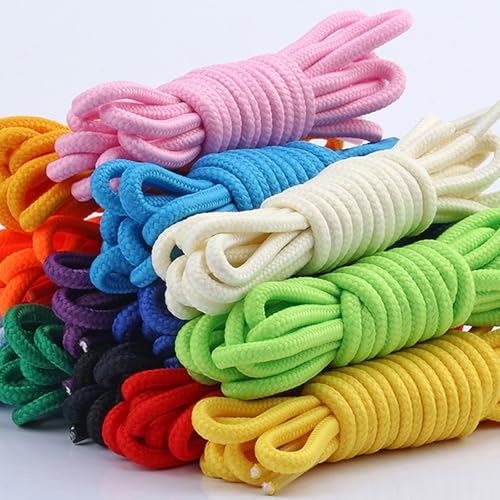 Round Boots Shoelaces Outdoor Work & Hiking Boot Shoe Laces 59 Inches Durable Sports Shoelaces For High Top & Casual Shoes