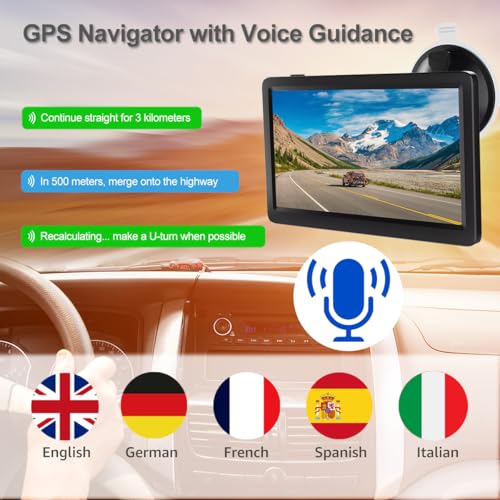 GPS Navigation for Car Truck Navigator - Navigation System 9 Inch Touchscreen, 2025 US/CA/MX Offline Maps Lifetime Free Up...